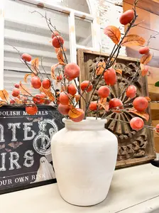 Faux Dried Persimmon Branch