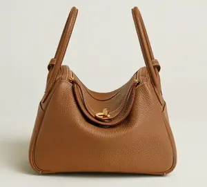 Pre-owned HERMÈS Brown Lindy 30 Shoulder Bag