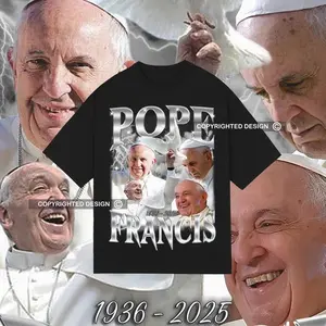 Pope Francis limited Vintage unisex t-shirt, Pope Francis Rip T-Shirt, Pope Francis Bergoglio limitex t-shirt, bootleg 90s t-shirt, Pope
