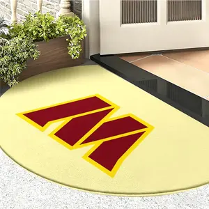 Commander Team Fan Exclusive Rug, Light Base, Flannel Absorbent Non-Slip, Multi-Scene Use, Sports Team Logo Decor, Multiple Sizes