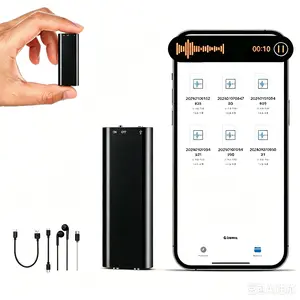 Professional Voice Activated Digital Recorder, 8GB High Definition Noise Canceling MP3 Player, Ultra Thin Portable Recording Pen for Business Meetings, No Battery Included