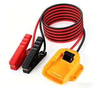 Car Jump Starter Cable Adapter, Heavy Duty Emergency Booster Jumper Cables for Dead Batteries, Over-Voltage Protection, Compatible with Most 18V Battery Packs (No Battery Included), Must-Have Car Emergency Tool for Drivers