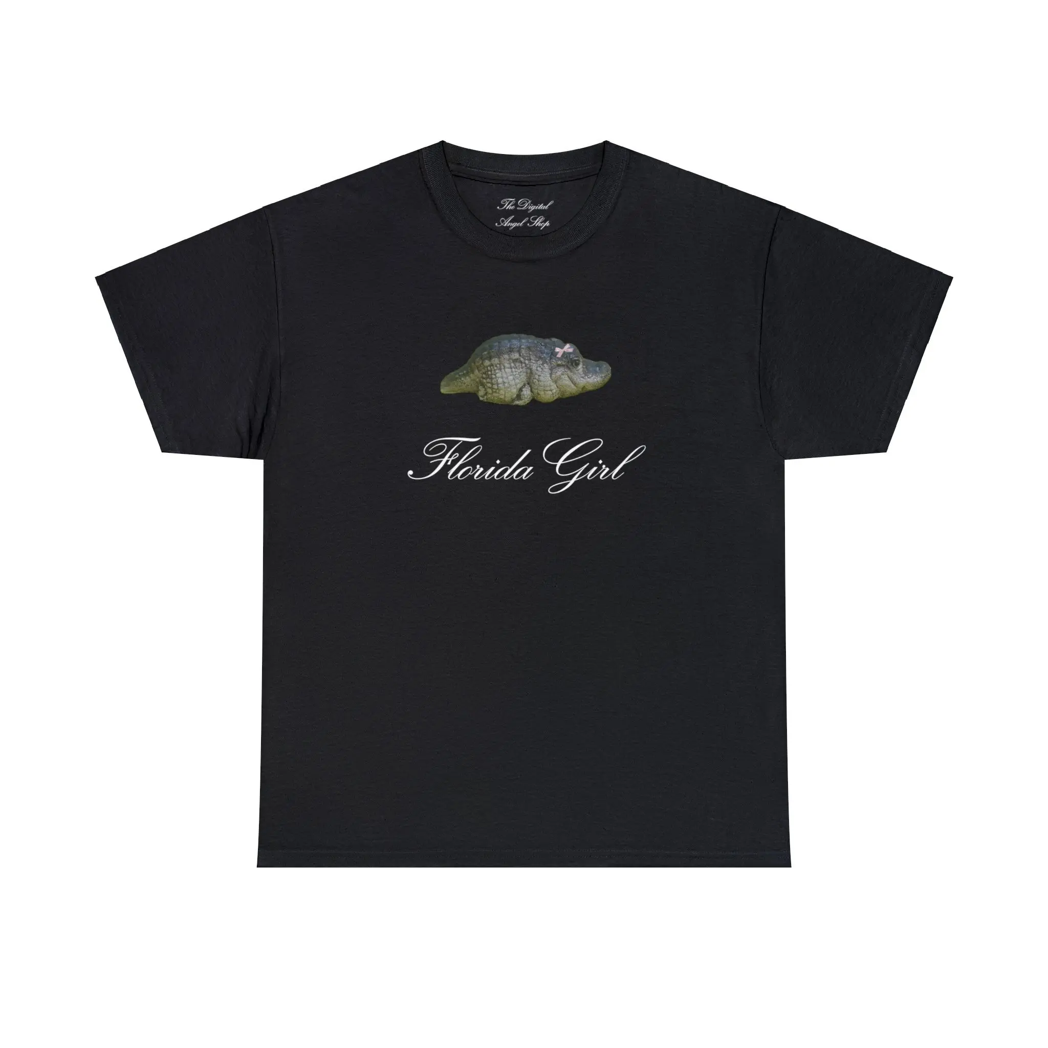 Florida Girl T-shirt, baby gator coquette T-shirt, meme, Unisex Heavy Cotton Tee