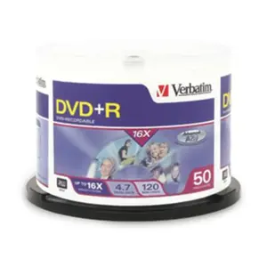 Verbatim DVD+R 4.7GB 16X 50 Pack