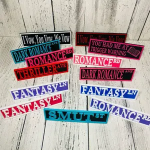 Bookshelf street sign decoration Multicolor