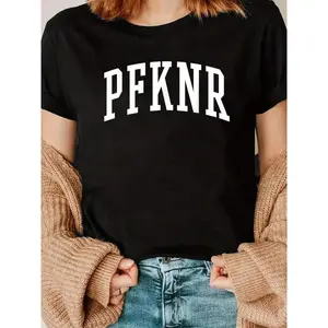 PFKNR Puerto Rico Boricua T-Shirt Creative Design Printed Cotton T-Shirts Women Summer Fashion Cute Casual Round Neck Short Sleeved Women Clothing