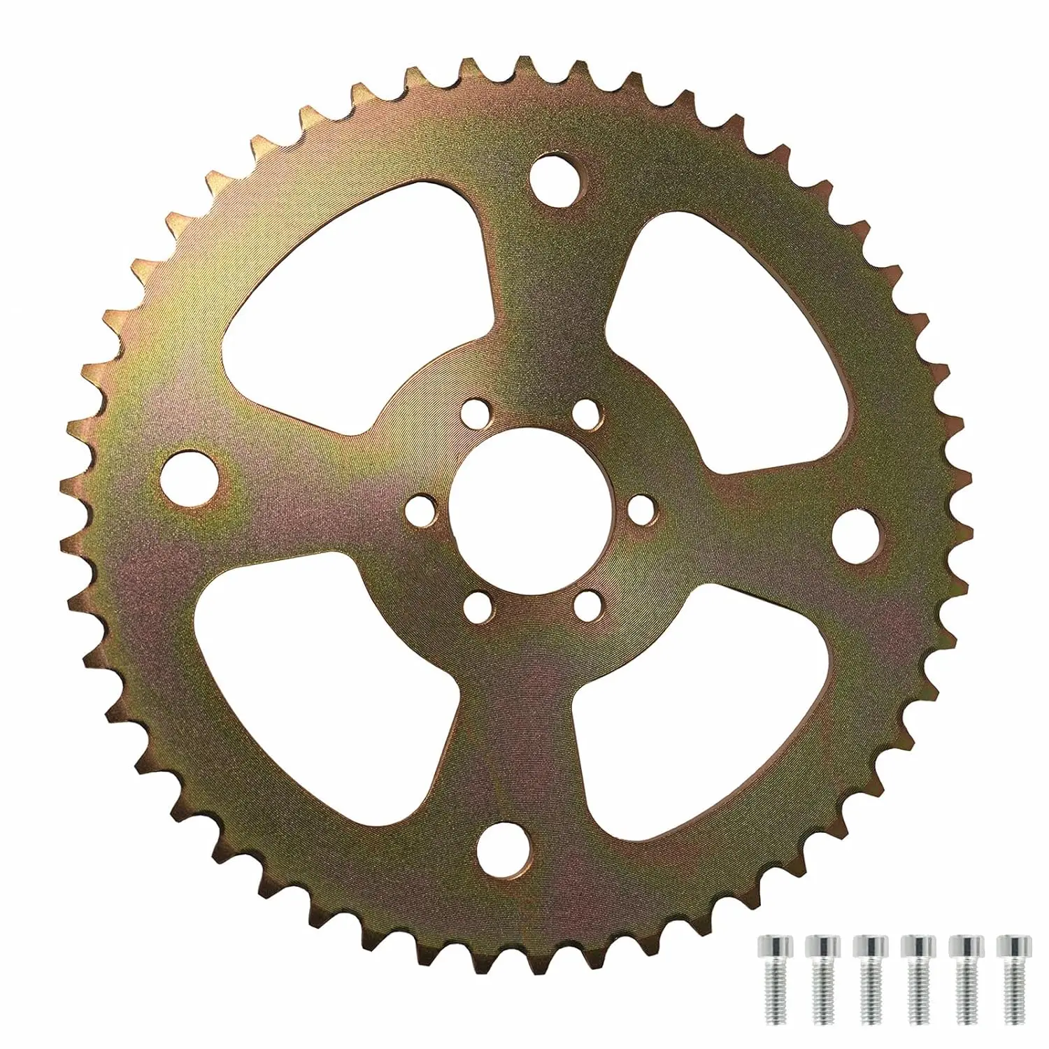 JMCHstore 50T Balanced Performance Rear Chain 6 Hole Sprocket # 40 41 420 for Coleman CT100U CC100X Mega Moto MMB80 105 Baja Doodle Bug DB30 Motovox MBX10 Mini Bike