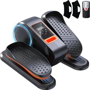 Under Desk Elliptical Machine, Electric Ellipse Leg Exerciser as Seen on TV for Senior, Quiet Portable Seated Pedal Exerciser Machine with Remote Control, 12 Adjustable Speeds for Home Office