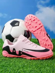 Unisex Football Training Shoes, Fashionable Tie-Dye Colors, Lightweight Mesh Lining, Anti-Twist Stability, Firm Grip, Shock Absorption, Soccer Shoes