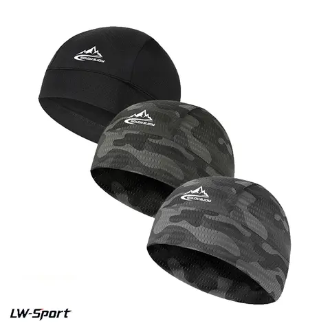2Pcs/3Pcs Breathable Cycling Helmet Liner Caps | CyclingTok OutdoorTok UPF UV Protection Sweat-Wicking Skull Caps | Unisex Mens Womens for Hiking Running Motorcycle Summer Sports