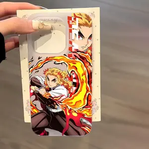 Anime Movie Comic Rengoku Kyoujurou Phone Case, Soft Tpu Matte Back Cover for iPhone 16 15 14 13 12 11 Pro Max Mini XR XS X 7 8 Plus