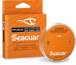 Seaguar Pounce Fluorocarbon Bass Leader - 25 Yard Spool Seaguar Pounce Fluorocarbon Bass Leader - 25 Yard Spool