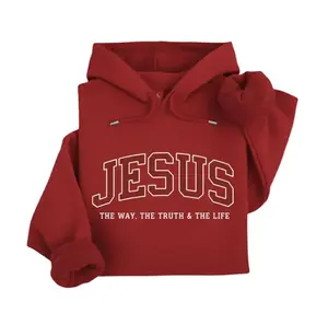 GOD JESUS GRACE FAITH Hoodie, Christian College Letter Shirt, Inspirational Faith Based Apparel for Men & Women, Religious Gift for Believers