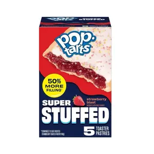 Pop-Tarts Super Stuffed Strawberry Blast- 1 Box 5 Pastries