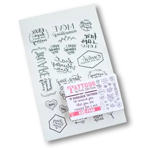 Christian Temporary Tattoos Set - Created for Love