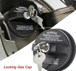 Locking Gas Cap, Lock Fuel Cap Compatible with 4Runner Tacoma Tundra Acura Honda CRV Infiniti Mazda Nissan Buick Cadillac GMC #10504 77300-47020 Car Accessories Vehicle Tow Hook Mount Plate