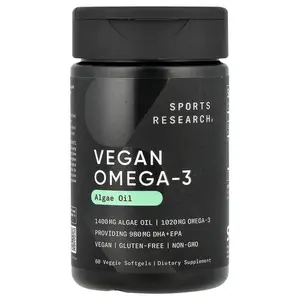 Sports Research Vegan Omega-3, 60 Veggie Softgels