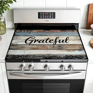 JOYFINITY Multi-Design Stove Top Cover for Glass/Electric Stoves - 3-in-1 Heat-Resistant Protector Mat, Non-Slip Drying Rack