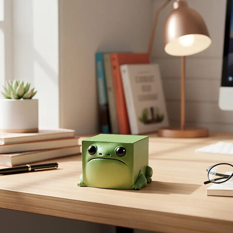 1 PCS  Ugly Cute Resin Frog Figurine - Whimsical Desktop Ornament, Funny Handicraft for Home Office Decor Small Frog Statue Gift for Frog Lovers and Nature Enthusiasts Interior Ornaments, Interior Decoration Accessories