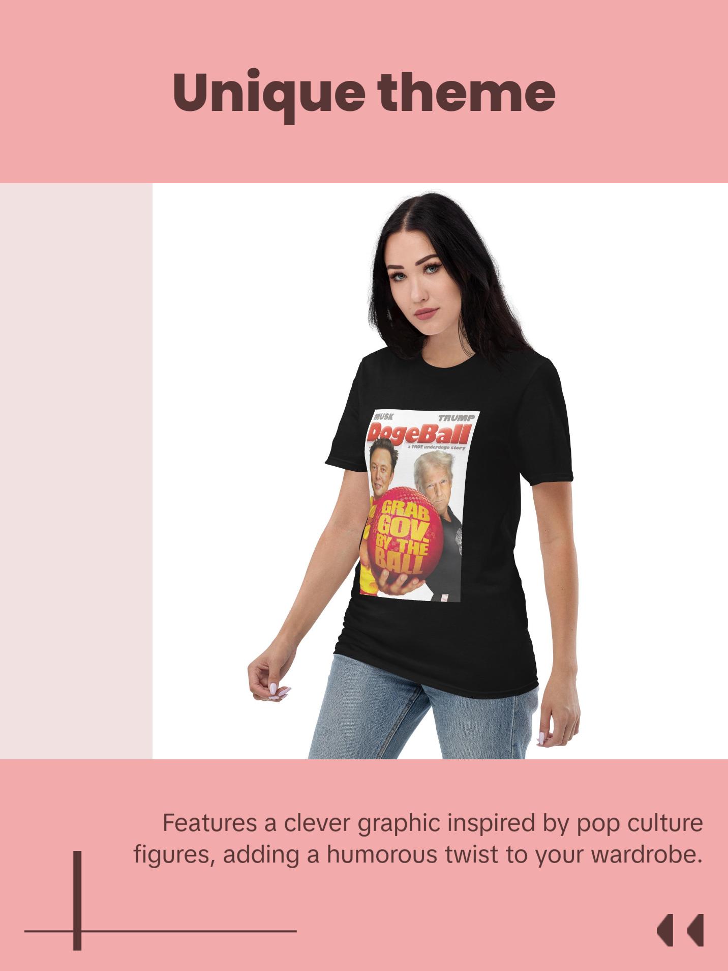 Dogeball Musk & Trump "a TRUE underdoge story" Unisex Tee