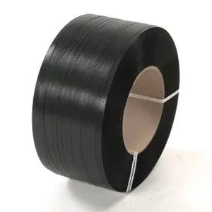PAC Strapping Products 422829 Polyester Strapping, 0.5 in. x .028 in. x 6,500 ft. Black, 16 x 6 in. Core