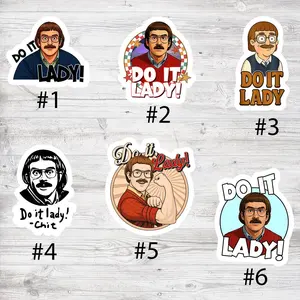 Chit Do It Lady Collection Bundle Sticker, Viral TikTok Quote Sticker, Funny Waterproof Decal,Laptop Sticker,Aesthetic Motivation Sticker, Gift for Friends