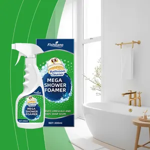 Power Foaming Bathroom Cleaner Wash Bathroom Shower Bathtub Sink Toilet Tile Decontamination Cleaning Spray bathroom tile cleaner (1pcs 10.15oz）