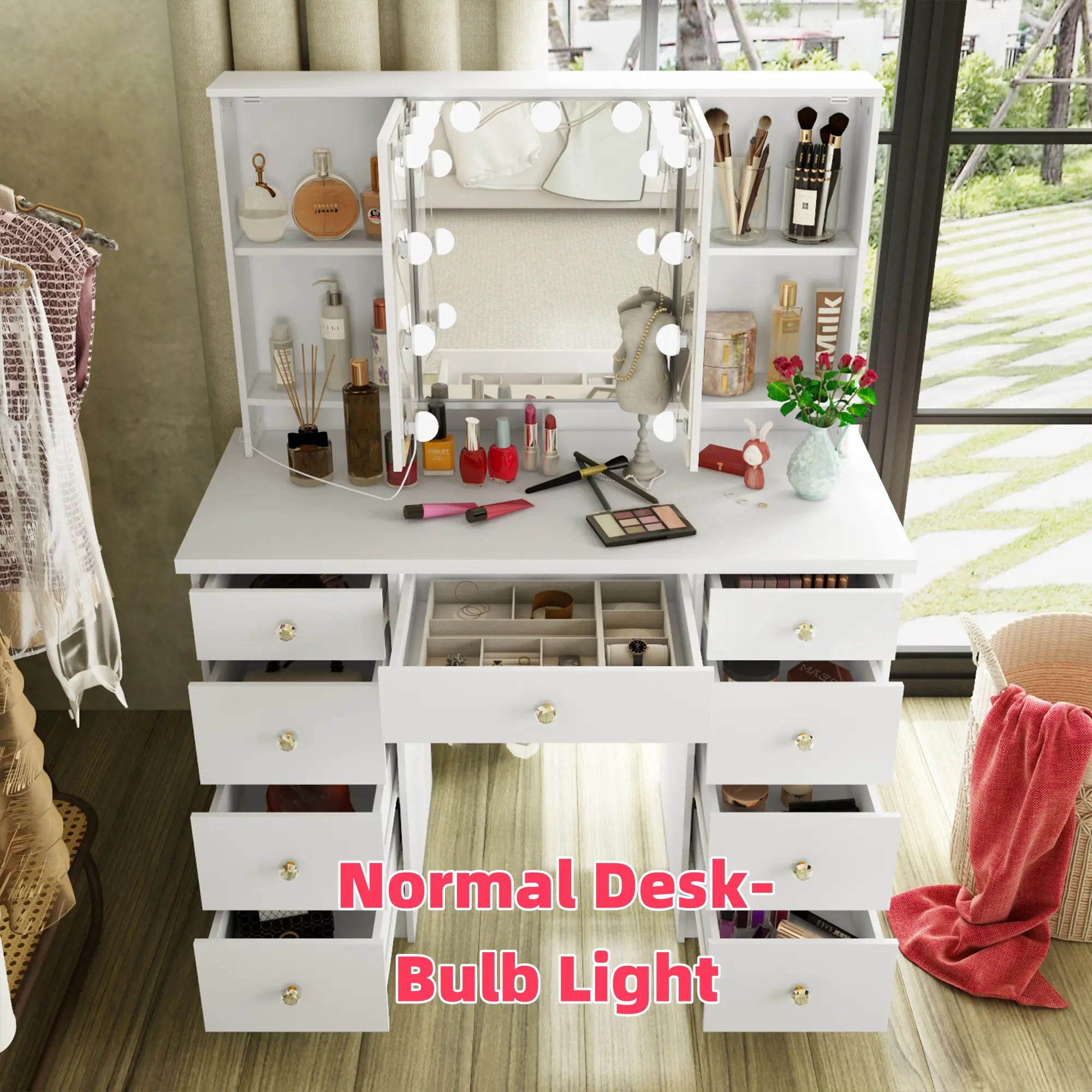 Normal Desk-Bulb Light-White