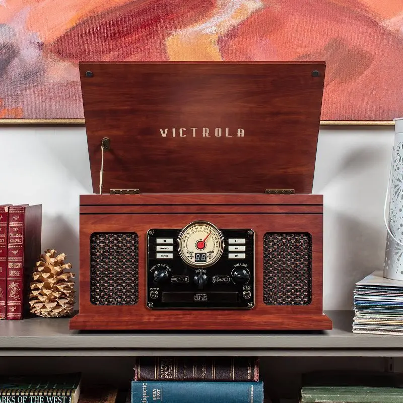 Victrola Classic Wood Bluetooth Record Player - Mahogany Victrola Classic Wood Bluetooth Record Player - Mahogany