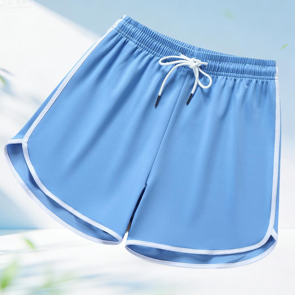 3-pack women’s casual athletic shorts with drawstring and elastic waistband; suitable for outdoor sports, fitness, running, and casual wear; athletic shorts, women’s clothing, women’s shorts