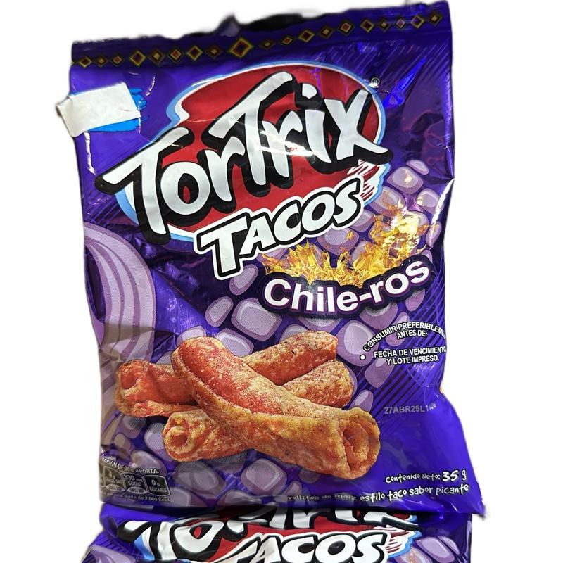 TORTRIX VARIADOS TIRAS DE 12 (35 GR C/U) TACOS CHILEROS, TWIST QUESO, TWIST CHILTEPE,