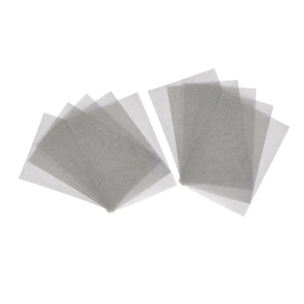 10-Piece Stainless Steel Car Bumper Repair Mesh Set, Durable Mosquito Netting with High Gloss Finish, High-Temperature and Corrosion Resistant