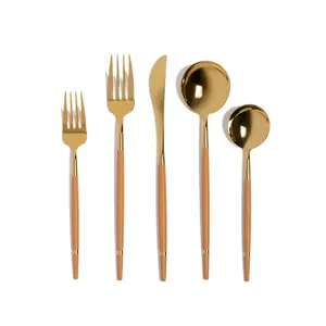 Royalty Caramel 5 Piece Flatware Set