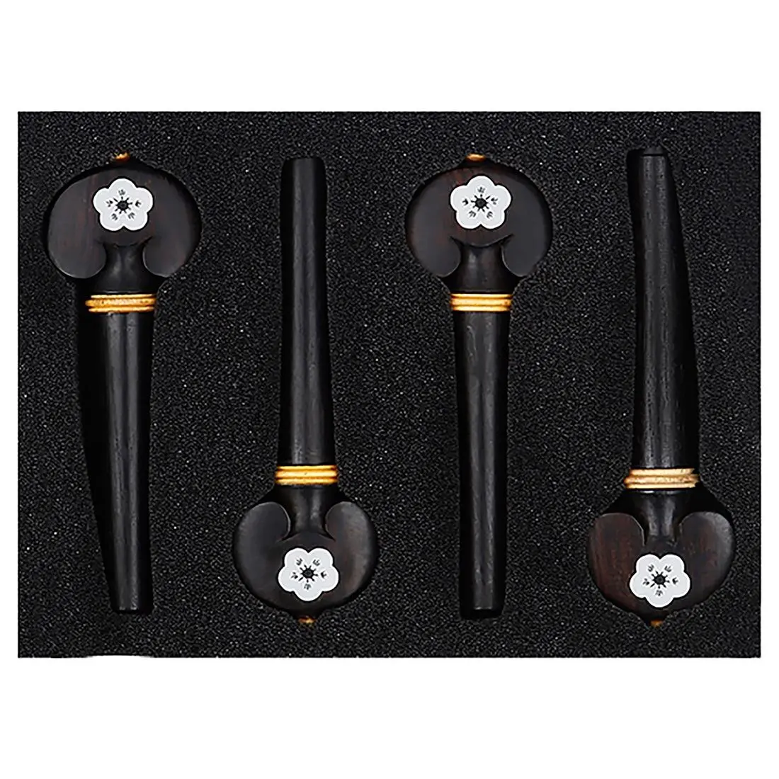 Violin Tuning Peg, 4 Counts/box Handmade Carved Violin Tuning Peg, Musical Instrument Accessories for Violin