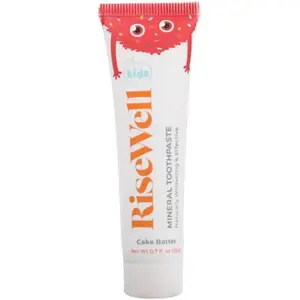 Kids Mineral Toothpaste - Hydroxyapatite Toothpaste for Kids - Remineralizing SLS Free Toothpastes, Made by Dentists, Safe to Swallow, No Added Fluoride and All Natural (Cake Batter Flavor)