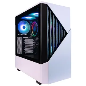 Periphio Castle Gaming Desktops, AMD Ryzen 5 5600G, 16GB, 1TB SSD, White Periphio
