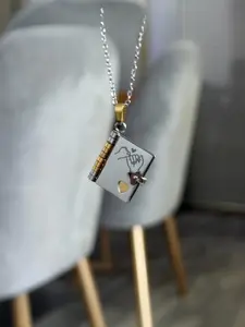 Book Necklace for Daughter 18 Inch Stainless Steel Chain with Openable Pendant for Birthday Graduation Christmas  Gift Custom Cut Necklace