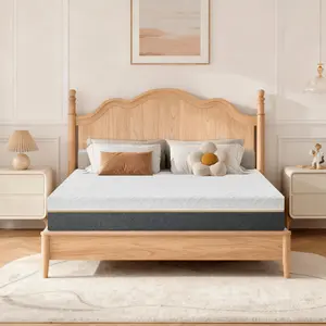 Medium Firm Dual Side Flippable, Dual Firmness Memory Foam for Back Pain, Removable Ice Silk Comfy Cover, CertiPUR-US Certified