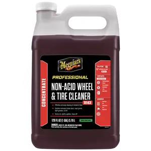 Meguiar's D143 Non-Acid Wheel & Tire Cleaner - 1 Gallon Professional Grade Concentrate for Safe, Fast Acting Wheel & Tire Cleaning