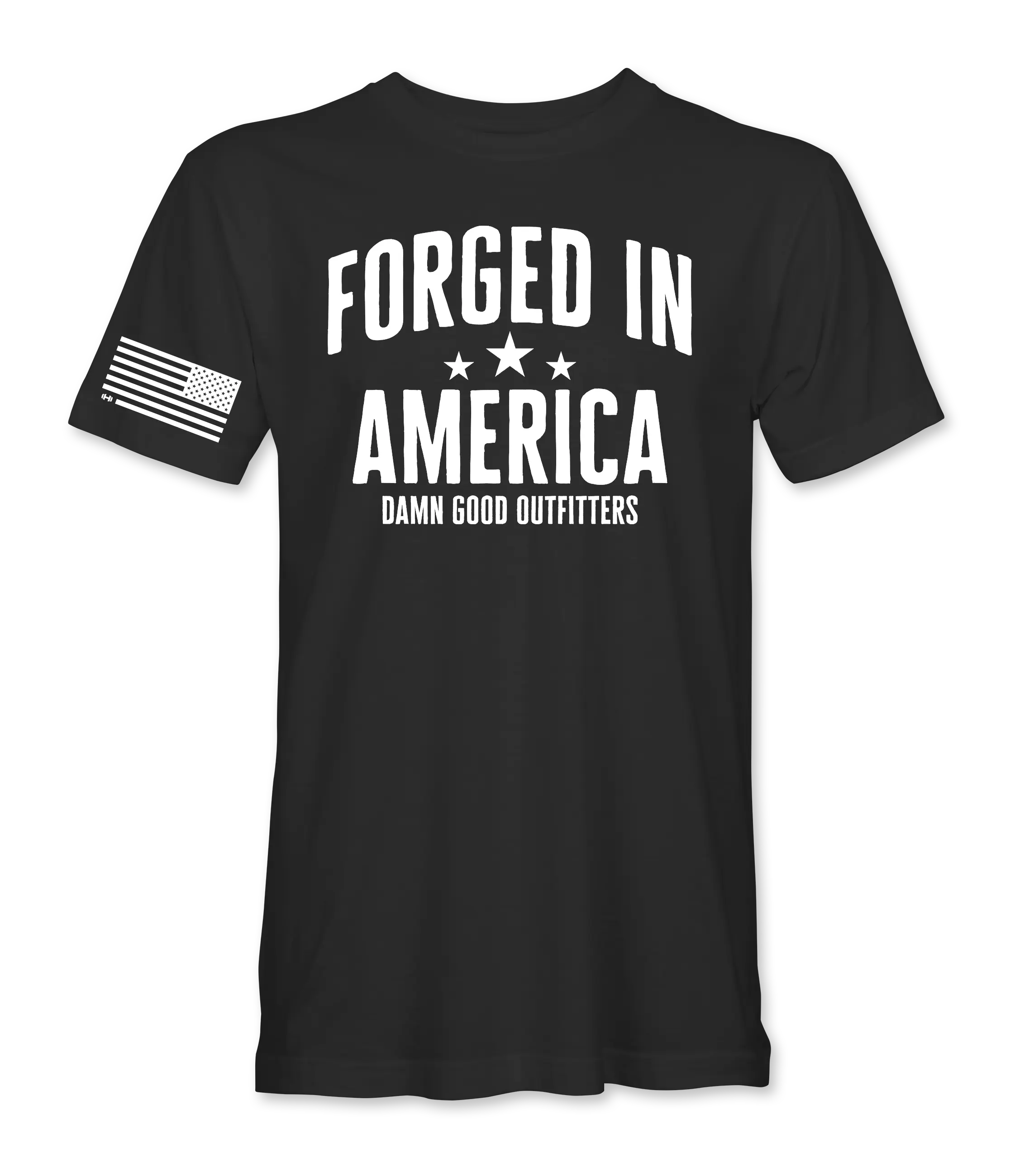 Forged in America Graphic T-Shirt, Unisex Modern Fit Short Sleeve Top in Soft 100% Ringspun Cotton for Maximum Comfort, Tshirt, Shortsleeve, Menswear, Loose, Printed Text, All Seasons, Casual, Round Neck