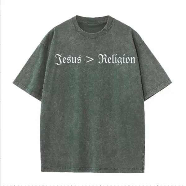 Christian TShirt Apparel - Jesus > Religion ( Jesus is greater than religion )
