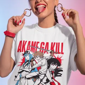Unisex Akame Ga Kill Esdeath Anime TShirt, Manga Waifu Shirt