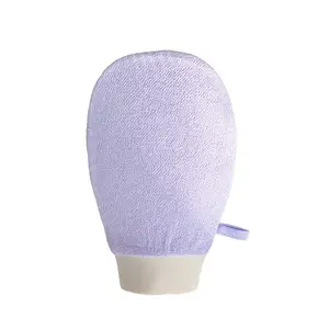 Exfoliating gloves, bath gloves, exfoliating gloves, body scrub gloves, 2-pack women’s exfoliating bath gloves, purple