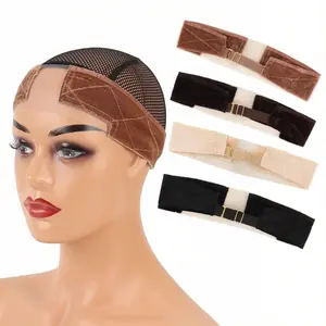 Women Lace Wig Grip Non-Slip Soft Velvet Wig Accessory, Adjustable Velvety Hairpiece Holder, Stylish & Secure Fit Design, Adjustable Headband