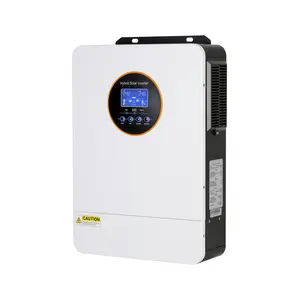 PowMr 6200W Solar Hybrid Inverter, 48V DC to 110V/220V AC Split Phase, Built-in 120A MPPT Charge Controller, Off-Grid Pure Sine Wave Inverter, Compatible with 48V Lead-Acid & Lithium Batteries, Ideal for Home & Outdoor Use