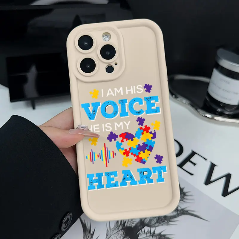 Phone Case for iPhone 15 Plus 16 Pro Max 14 13 12 11 XR XS Mental health education Pattern Anti-Scratch Shockproof TPU Bumper Drop-proof Cover