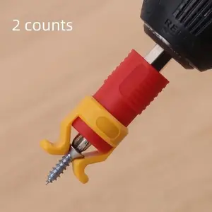 2-Piece Screw Holder Set, Universal Woodworking and Drilling Screw Clamps, Plastic Screw Fixtures, Essential Tool Kit for Craftsmen