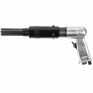 Air Needle Scaler with 19 Hardened Steel Needles, 4500BPM Pneumatic Rust Remover, 1/4" Inlet, 10CFM, Heavy Duty Pistol Grip Needle Gun for Rust, Paint, and Slag Removal, 90 PSI Air Tool