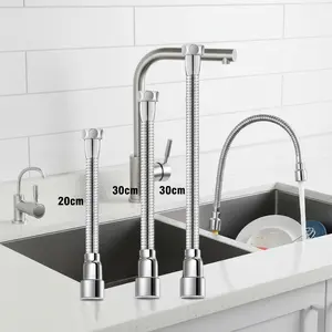 360-Degree Bendable Splash-Proof Faucet Extender Universal Kitchen Sink Accessory Aerator Hose, 1 Piece