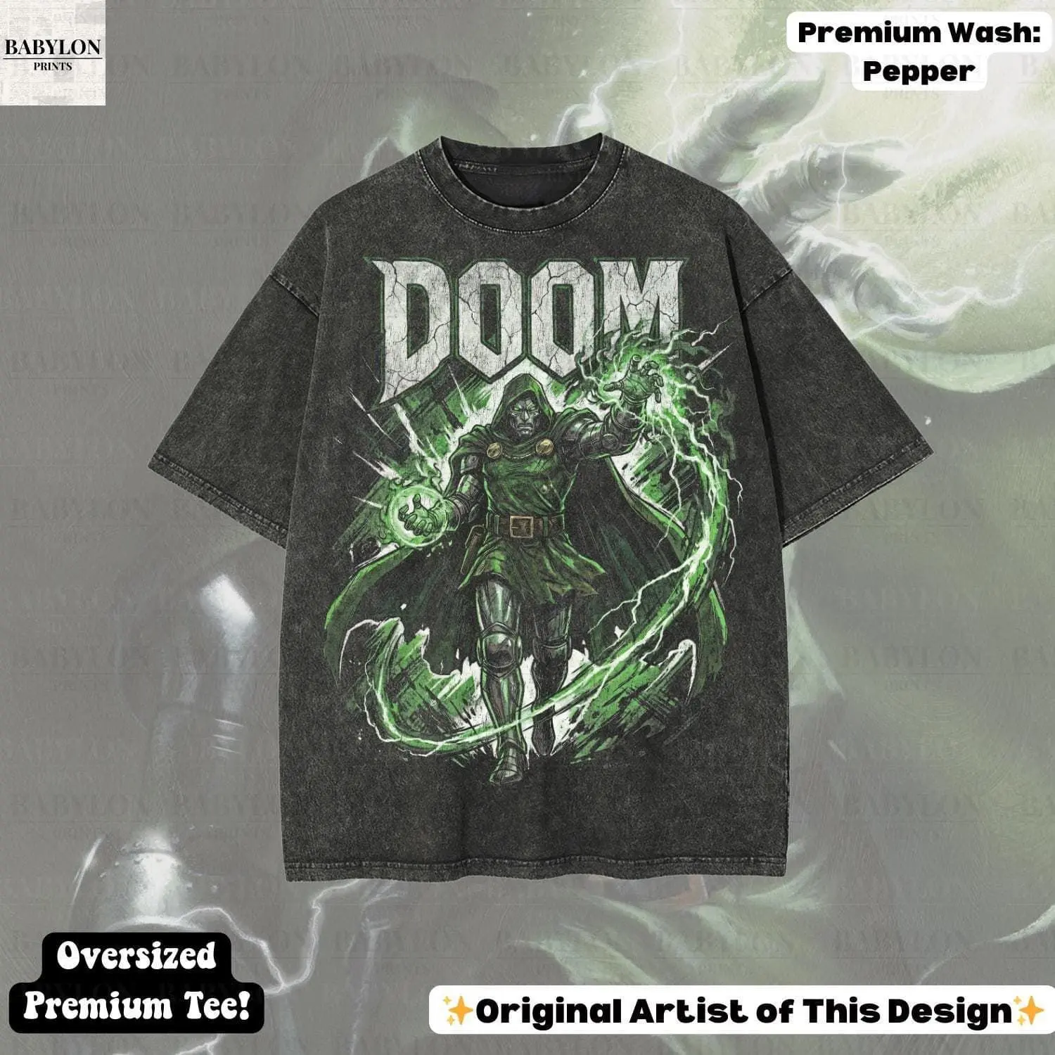 Oversized Doctor Doom Shirt: Retro M4rvel Avengers Sweatshirt, Avengers Doomsday Merch, Retro M4rvel Villain Hoodie, Victor Von Doom Shirt
